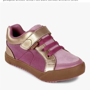 Pediped Gold and Pink Kids Sneakers